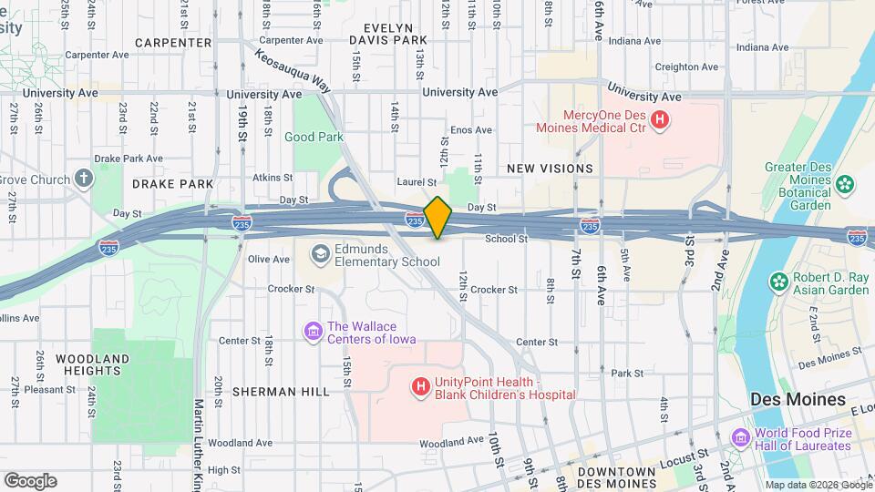 1367 Keosauqua Way Map and Location Details