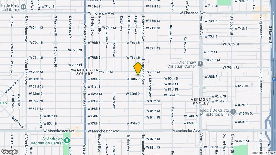 1423 W 80th St Map and Location Details
