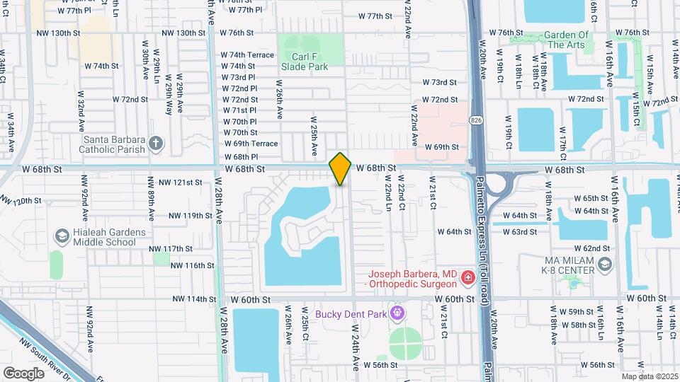 6670 W 24th Ct Map and Location Details