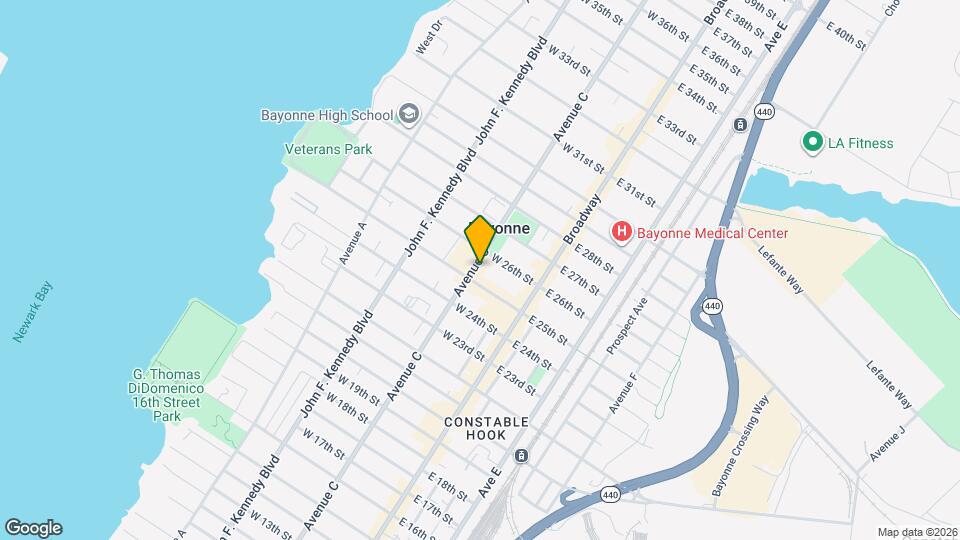 578 Avenue C Map and Location Details