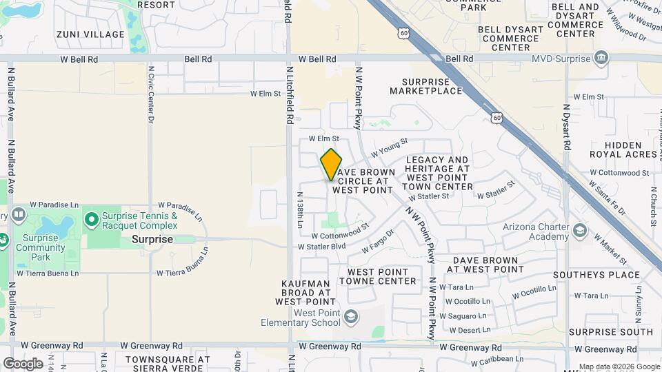 16291 N 138th Ave Mapa y Detalles de la Ubicación