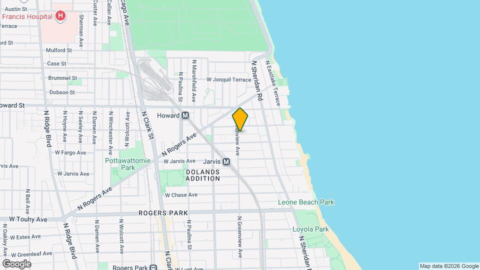 7453 N Greenview Ave, Unit #318 Mapa y Detalles de la Ubicación