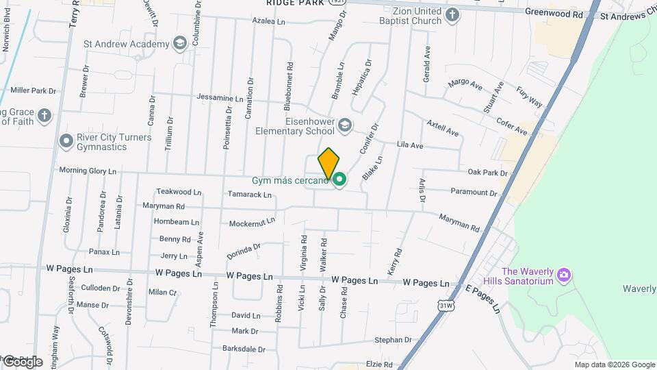 5303 Hosta Ln Map and Location Details