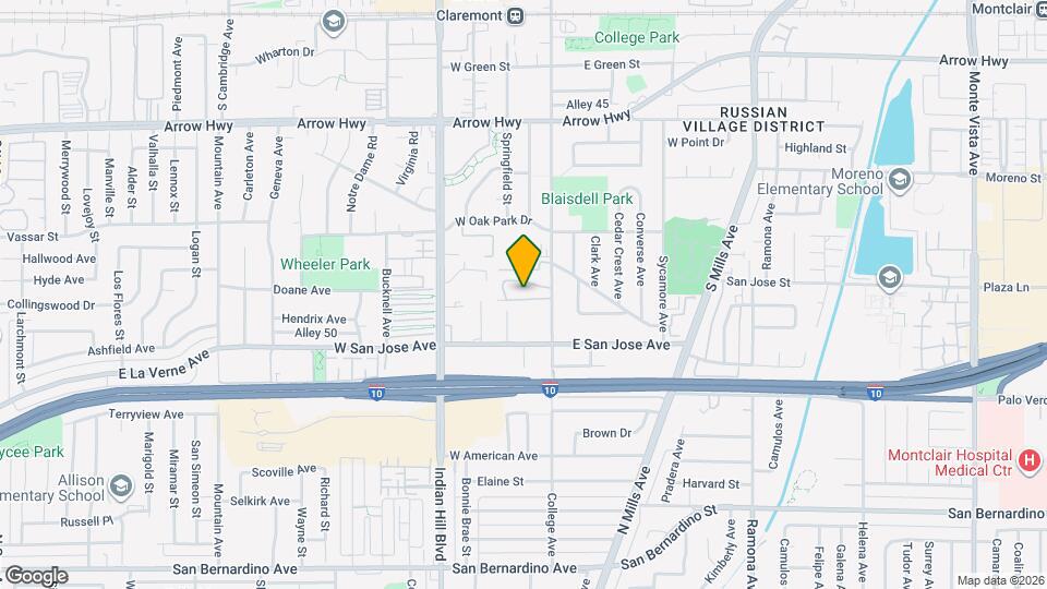 671 S College Ave Map and Location Details