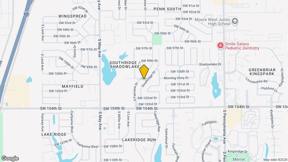 10105 Southridge Dr Map and Location Details