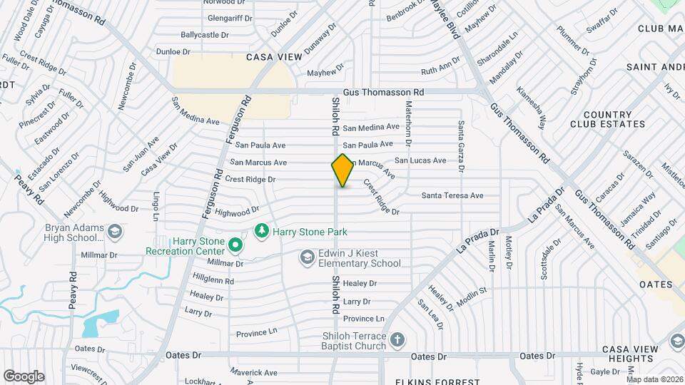 2709 Highwood Dr Map and Location Details