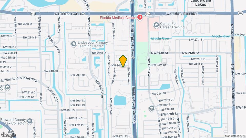 5307 NW 23rd St Map and Location Details