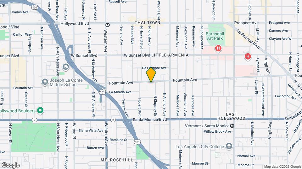 5212 Fountain Ave Mapa y Detalles de la Ubicación