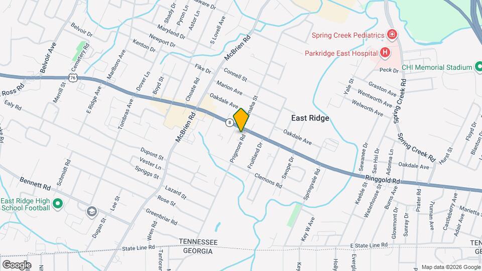 5346 Ringgold Rd Map and Location Details