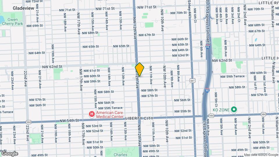5915 NW 12th Ave Map and Location Details