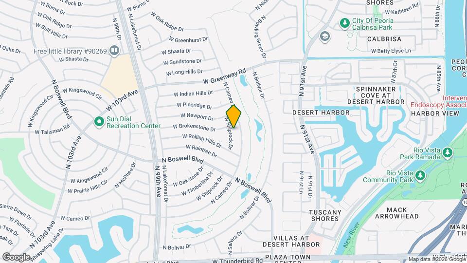 14619 N Shiprock Dr Map and Location Details