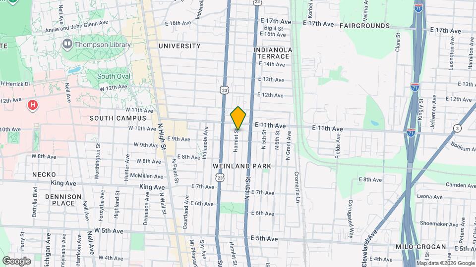 1504 Hamlet St Map and Location Details