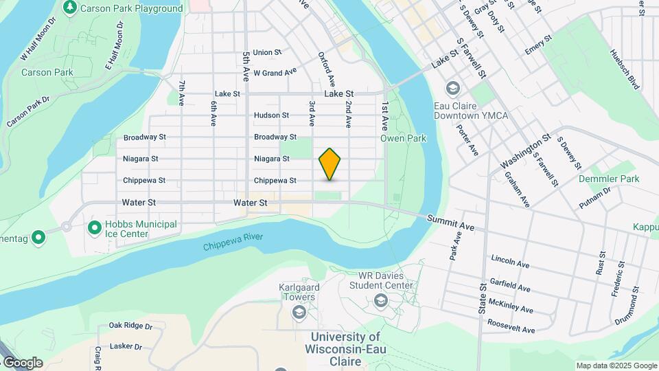 225 Chippewa St Mapa y Detalles de la Ubicación