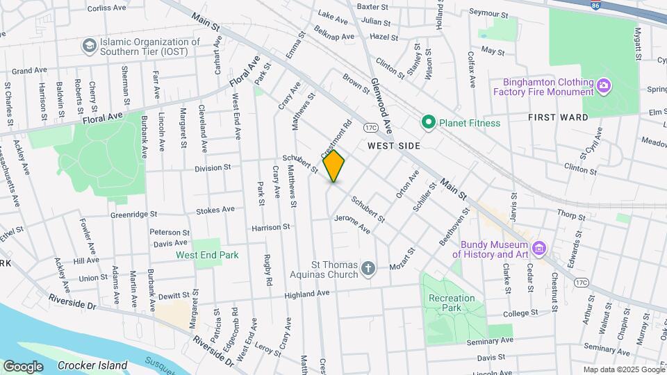 109 Schubert St Map and Location Details