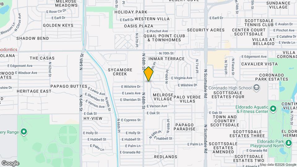 2548 N 68th Pl Map and Location Details