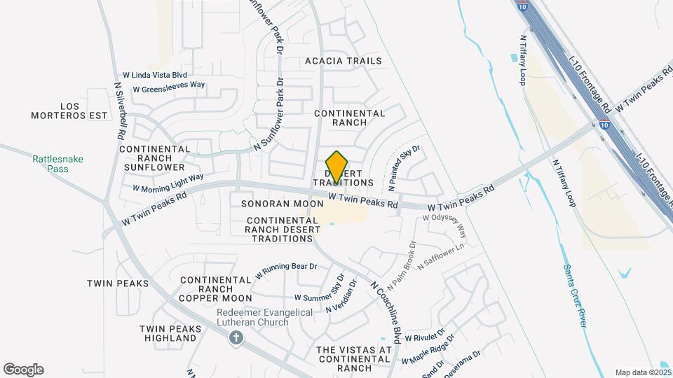 7539 W Desert Crystal Ct Mapa y Detalles de la Ubicación