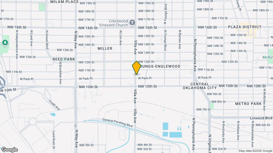 2429 W Park Pl Map and Location Details