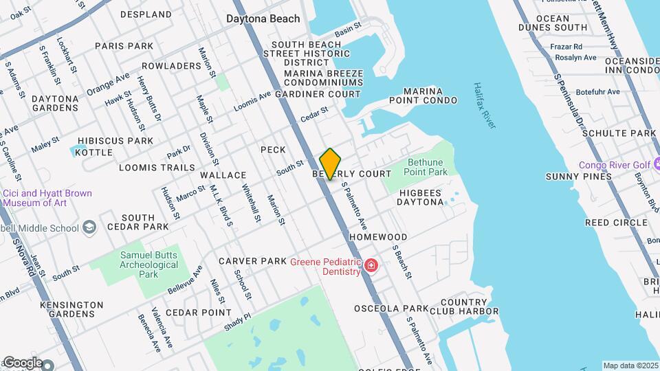 749 S Ridgewood Ave-Unit -1 Map and Location Details