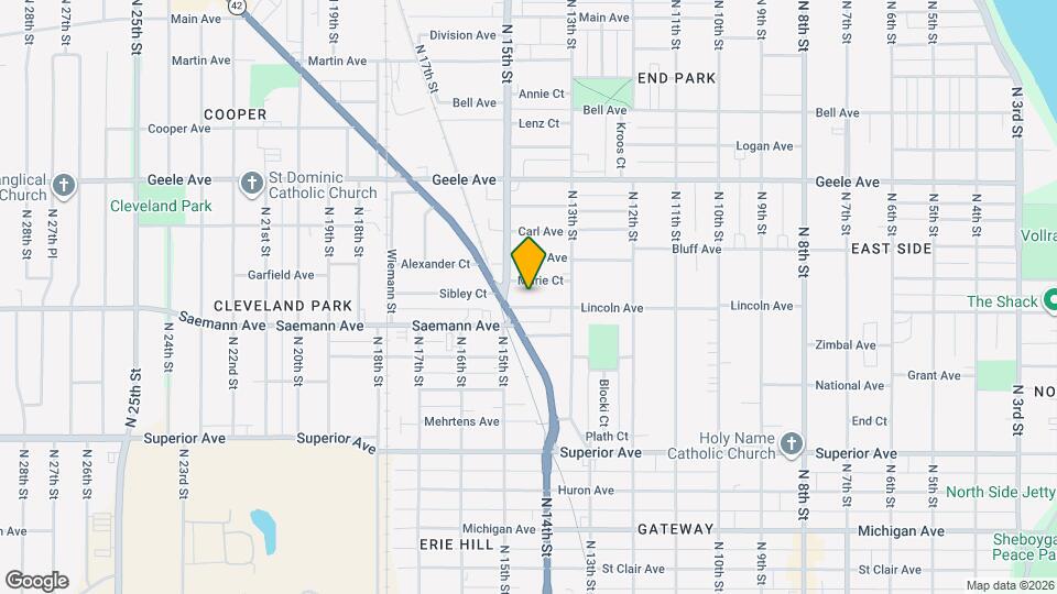 1416 Lincoln Ave, Unit A Mapa y Detalles de la Ubicación