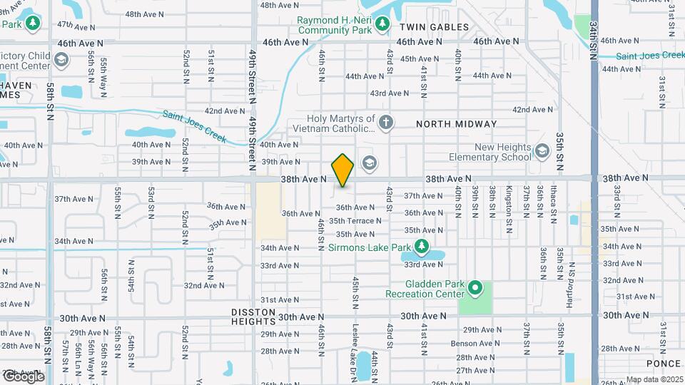 4545 37th Ave N Map and Location Details