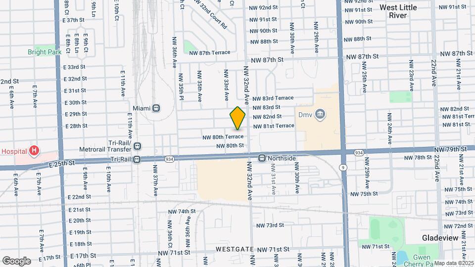 3235 NW 80th Terrace Map and Location Details