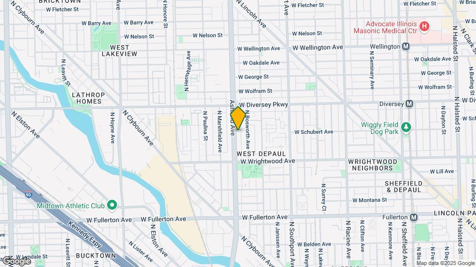 2663 N Ashland Ave Map and Location Details