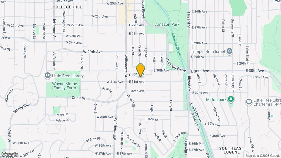 205 E 31st Ave Map and Location Details