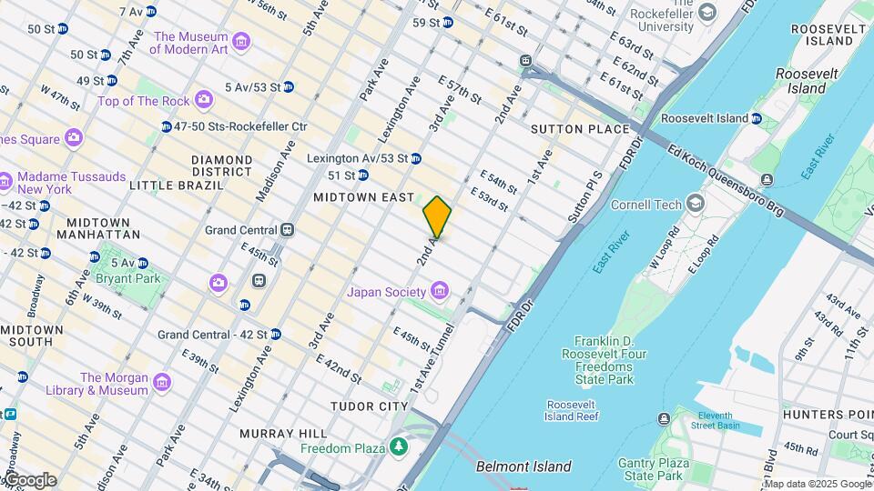 936 Second Ave Map and Location Details