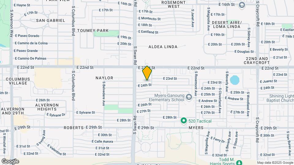 4749 E 24th St Map and Location Details
