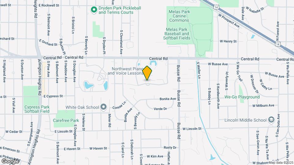 1615 E Central Rd, Unit 413B Map and Location Details
