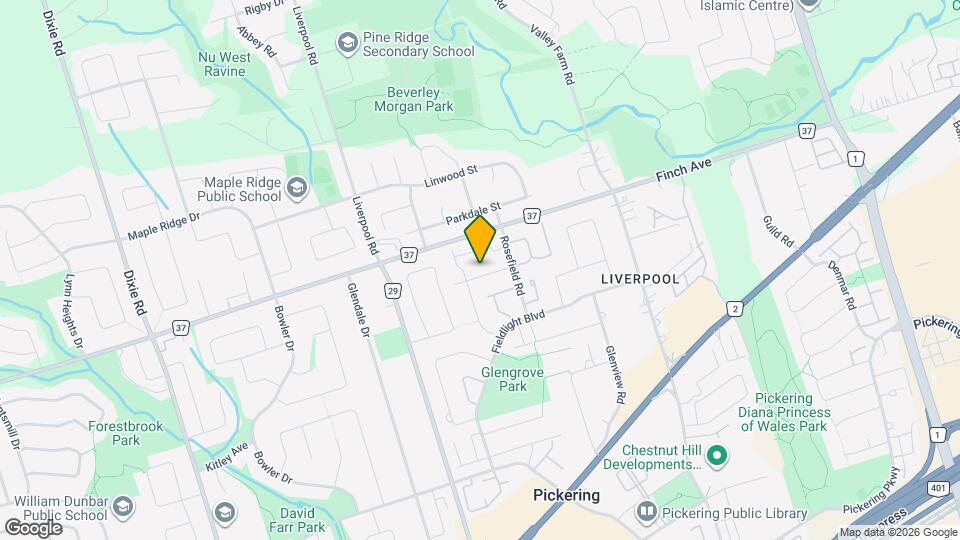 1378 Everton St Map and Location Details