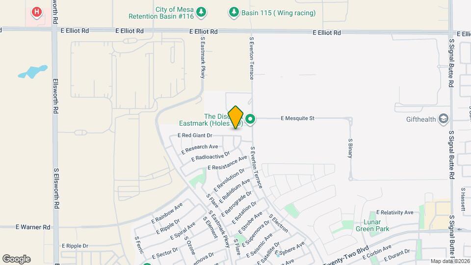 9916 E Red Giant Dr Mapa y Detalles de la Ubicación
