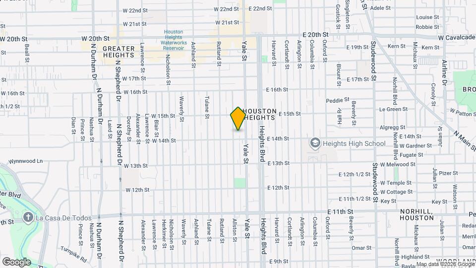 1404 Allston St Map and Location Details