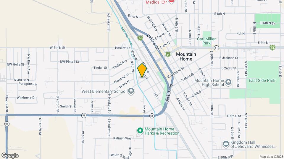 320 W 2nd N Map and Location Details