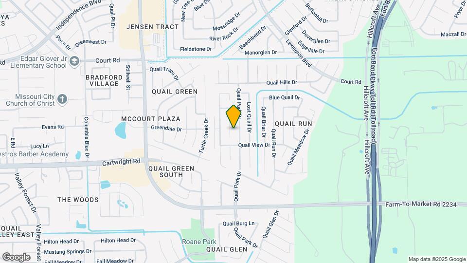 16611 Quail Dale Dr Map and Location Details
