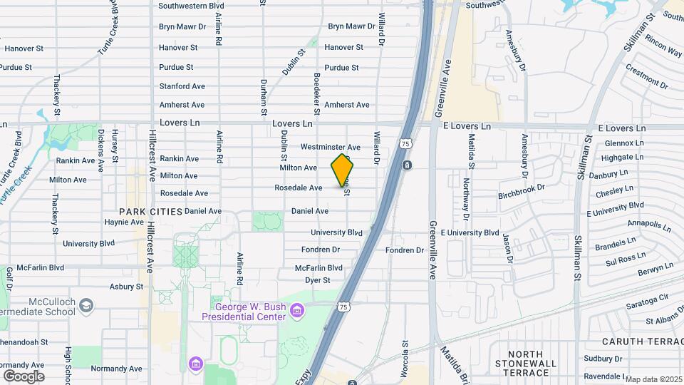 2805 Rosedale Ave Map and Location Details