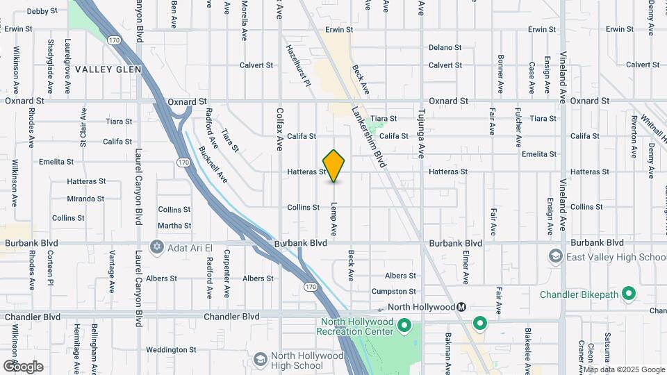 5761 Lemp Ave Map and Location Details