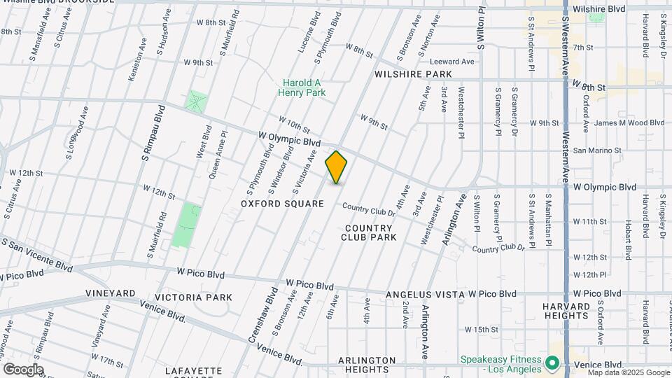 1101 S Bronson Ave Map and Location Details