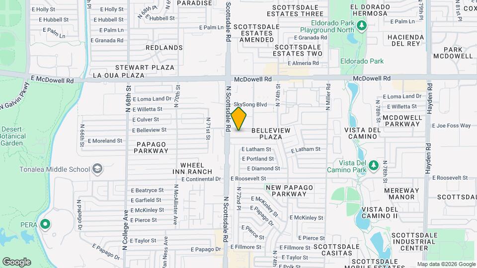 7218 E Belleview St Map and Location Details