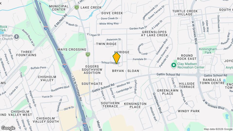 1406 Hyridge Cir Map and Location Details