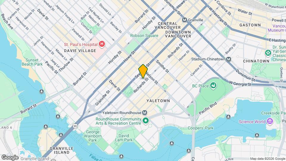 1055 Richards St Map and Location Details