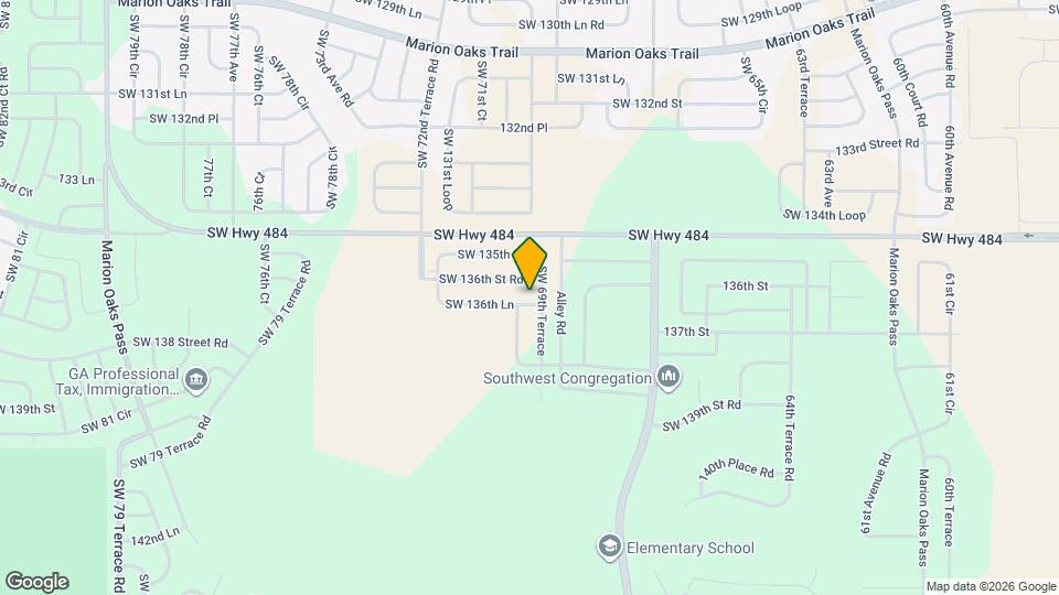 6987 SW 136th Ln Mapa y Detalles de la Ubicación