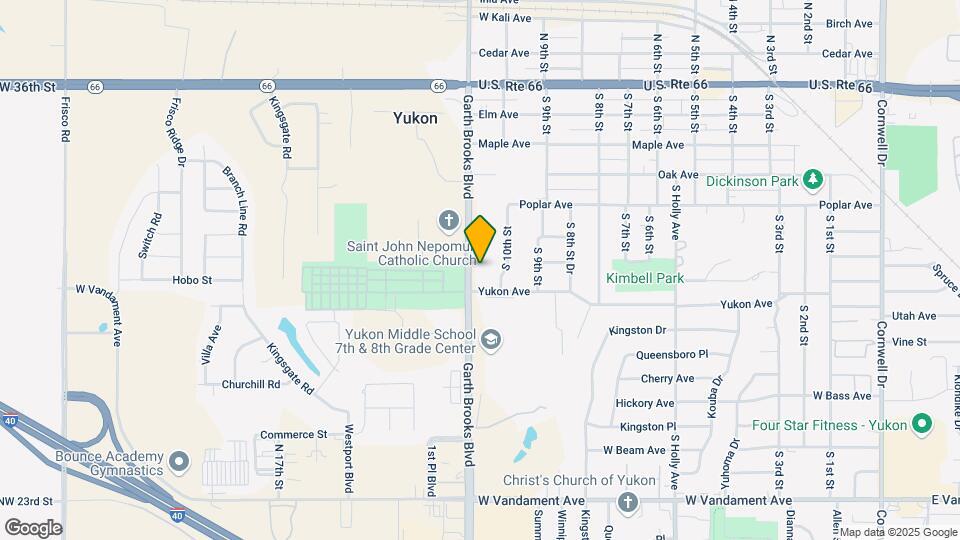 607 Garth Brooks Blvd Map and Location Details