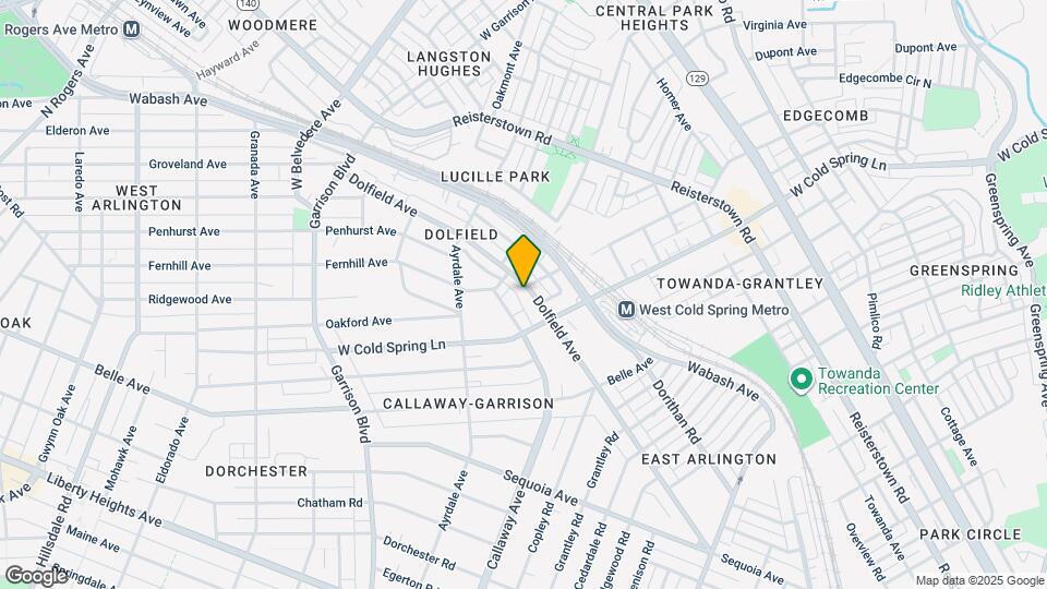 3637 Dolfield Ave Map and Location Details