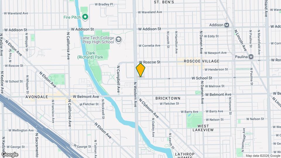 2344 W School St, Unit 2342-1 Map and Location Details