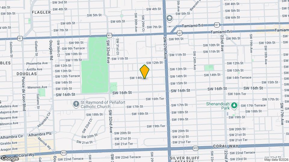 2952 SW 14th St Map and Location Details