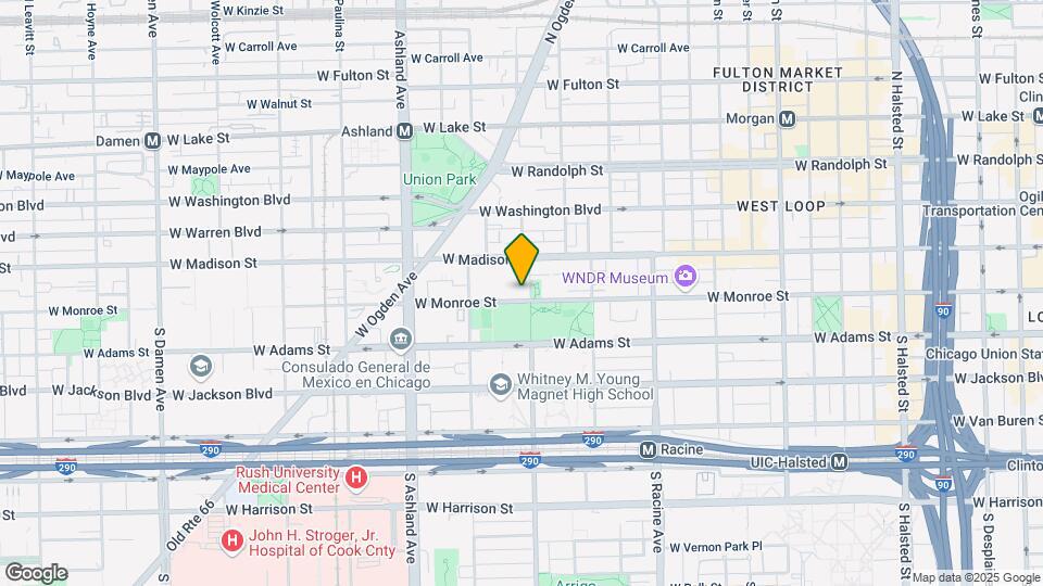1400 W Monroe St Map and Location Details