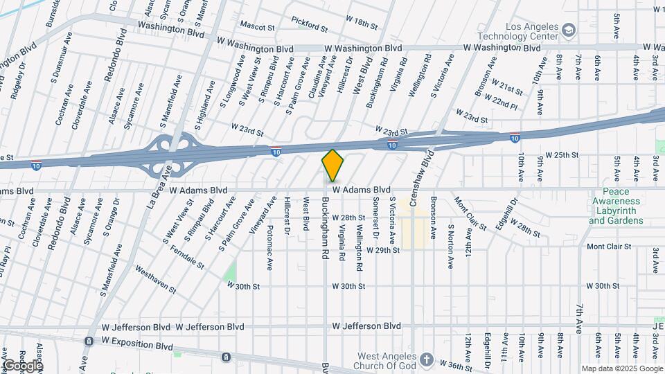 4570 W Adams Blvd, Unit 4570 Map and Location Details