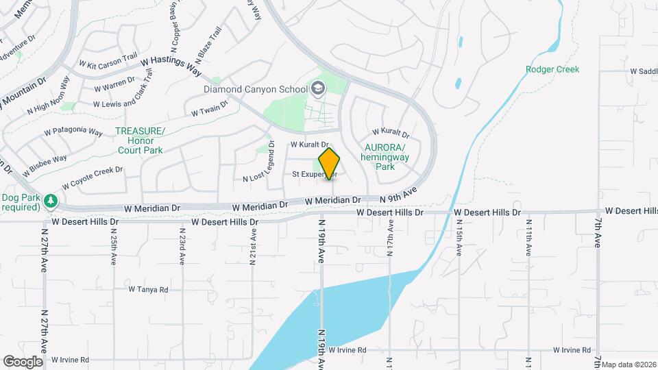 39520 N Hillerman Way Map and Location Details