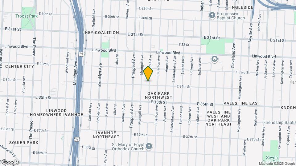 3344 Chestnut Ave Map and Location Details